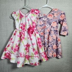Jona Michelle & Unbranded Floral Girls 4 Dresses Set - Pink and Purple #spring